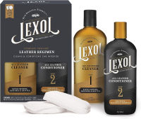 Lexol Leather Conditioner and Leather Cleaner, Use On Car Leather, Leather Apparel, Furniture, Shoes, Bags, and Accessories. Trusted Since 1933 - Lexol Complete Leather Care Kit, 16.9 oz Bottles