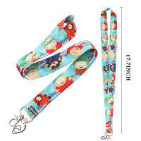 Kawaii South Park การ์ตูนแอนิเมชั่นศัพท์มือถือเชือก Id Card Lanyard Tag Lanyard แขวนคอ Key Chain กล้องกีฬา Lanyard