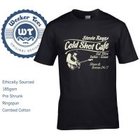 ผู้ชายเสื้อยืด สตีวีเรย์วอห์นส่วยชายเสื้อยืด เสื้อยืดลายหนทาง SRV Cold Shot Design