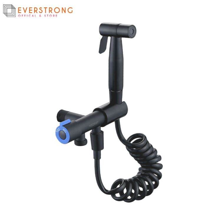 Heavy Duty SUS304 Black Bidet Spray Set With Valve Stainless Steel