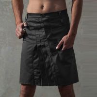 Scottish Utility Highland Kilts Men Women Skirt Costume Vintage Casual Medieval Traditional Cotton Trouser With Cargo Pocket