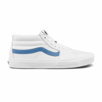 Vans รองเท้าผ้าใบ Sk8-Mid Leather | True White/Moonlight Blue ( VN0A3WM3B38 )