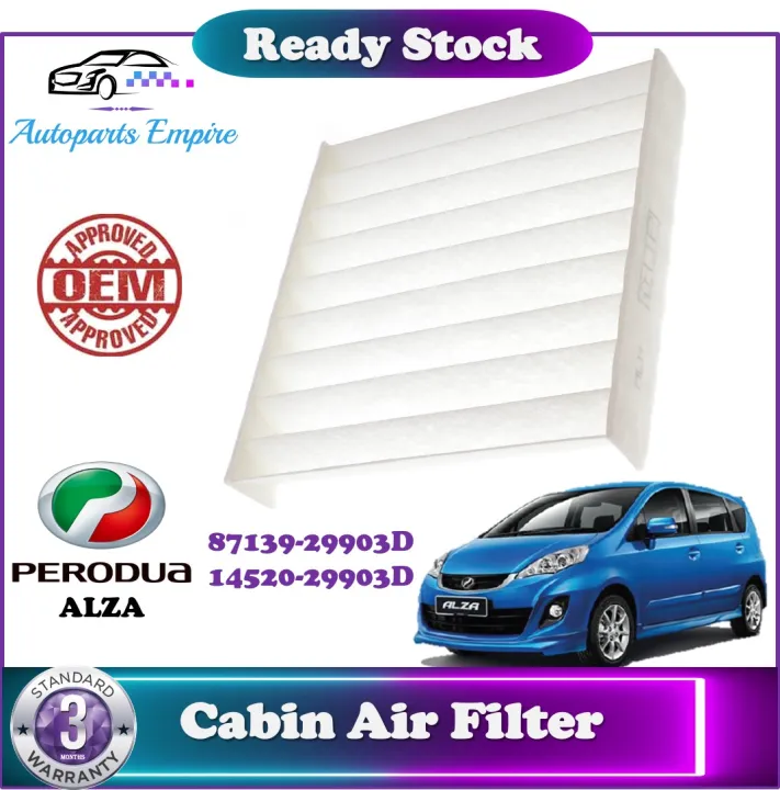 Perodua Alza 】Fibre Cabin Air Filter ( Alza All Types / OEM 01452