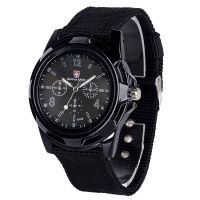 Mens Date Stainless Steel Military Sports Analog Quartz Army Wrist Watch Black