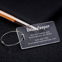 【DT】 hot  Personalized Travel Luggage Tag Acrylic Baggage Tag Customized Name Address Tags Suitcase Holder Backpack Tag Travel Accessories