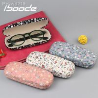 iboode Retro Floral Printing Reading Glasses Case Box Women Hard Flower Pattern Spectacles Storage Case Holder Female Organizer