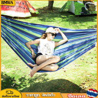 BMWA กลางแจ้งแบบพกพาแขวนเปลญวนคู่เดียว Camping Swing เก้าอี้ผ้าใบหนาเตียงเปลญวน 350 กก. โหลดพร้อมสายรัดกระเป๋าถือ