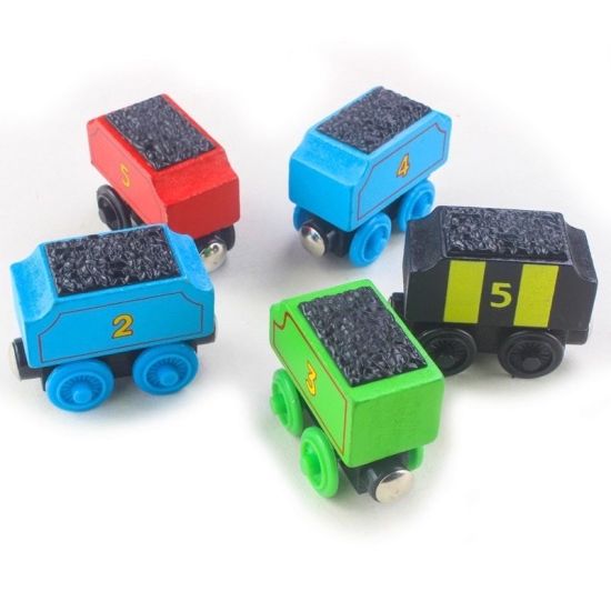 Hcm các toa chỡ hàng của xe thomas and friends gỗ, chơi được trên đường - ảnh sản phẩm 3