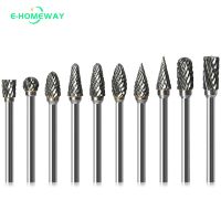 【DT】hot！ 10pcs 3mm 1/8 Shank Tungsten Carbide Milling Cutter Burr Set Bits Metal Grinding Woodworking