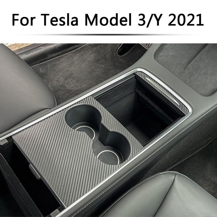 คอนโซลกลางรถยนต์สติกเกอร์หุ้มคอนโซลกลาง-สติกเกอร์ปิดหุ้มคอนโซลกลางเนื้อคาร์บอนไฟเบอร์สำหรับเทสลารุ่น3-y-2021