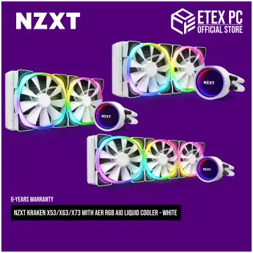 Nzxt Kraken X73 Aer RGB Matte Black/ White AIO 360mm Liquid Cooler