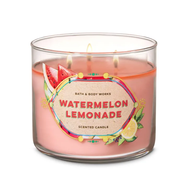 watermelon lemonade bath and body works candle