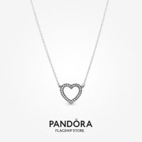 Official Store Pandora Sparkling Open Heart Necklace (45cm)