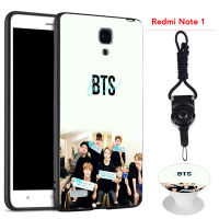 เคสโทรศัพท์ BTS,เคสซิลิโคนนิ่ม5.5 Xiaomi Redmi Note 1/1S พร้อมแหวนลายเดียวกันและเชือก