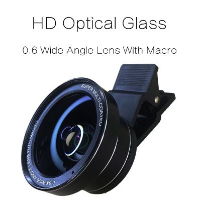 TOKOHANSUN 4K HD 15X Macro Lens for Smartphone Anti-Distortion 0.6X Wide Angle Lens Optical Glass Mobile Phone Camera Lente Kit Smartphone LensesTH