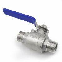 Free Shipping 1/2" 3/4" 1" 1-1/4" 1-1/2" 2" Stainless Steel Male Thread Ball Valve Two-piece Ball Valve Plumbing Valves