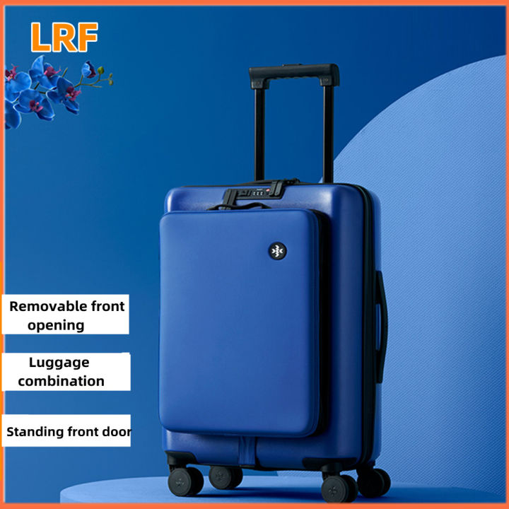 LRF 20-inch Silent Trolley Case Removable Front Opening Luggage Case ...