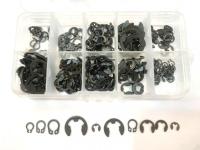 ◘ 300Pcs E-Clip Retaining Ring Assortment Kit 3mm 4mm 5mm 6mm 8mm 9mm