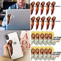 【LZ】 10PCS I Saw That Jesus Mobile Phone Sticker DIY Tablet Decals Cartoon Jesus Christian Stickers Vinyl Decal Car Window Sticker