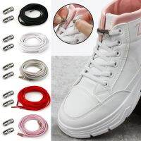 No Tie Shoe Laces Press Lock Elastic Laces Sneakers Flat Shoelace Without Ties Kids Adult Quick Shoe Lace Rubber Bands For Shoes