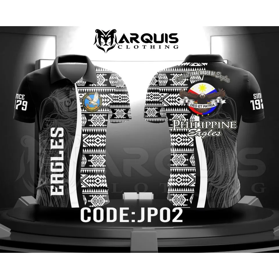 Quality and Affordable Full Sublimation Poloshirt for The Fraternal Order  of Eagles Club. Available from Small to 3XL only. Limited Stocks Only MODE  OF, By Marquis Clothing - Full sublimation