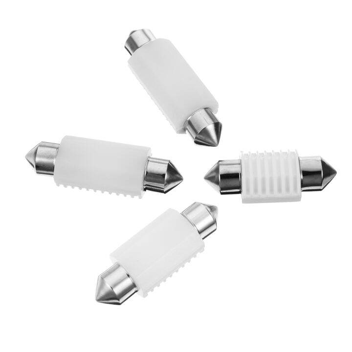 2ชิ้น12โวลต์สีขาว31-36-39-41มิลลิเมตรหลอดไฟ-led-c5w-c10w-ไฟ-led-รถยนต์ประดับด้วยพู่ห้อยแสงภายในรถยนต์หลอดไฟอ่านหนังสือโคมไฟทรงโดม