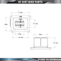 วาล์วกกคาร์บอนไฟเบอร์รถมอเตอร์ไซด์สำหรับ Yamaha YZ 125 YZ125 1995-2004สำหรับ V302A Vforce3