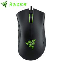 เมาส์สำหรับเล่นเกมRazer DeathAdder Essential Wired Gaming Mouse Mice 6400DPI Optical Sensor 5 Professional Gaming Mouse for Laptop PC Gamer Gaming Mice Ergonomic Mouse เม้าส์สำหรับเล่นเกมส์ การเล่นเกม เมาส์