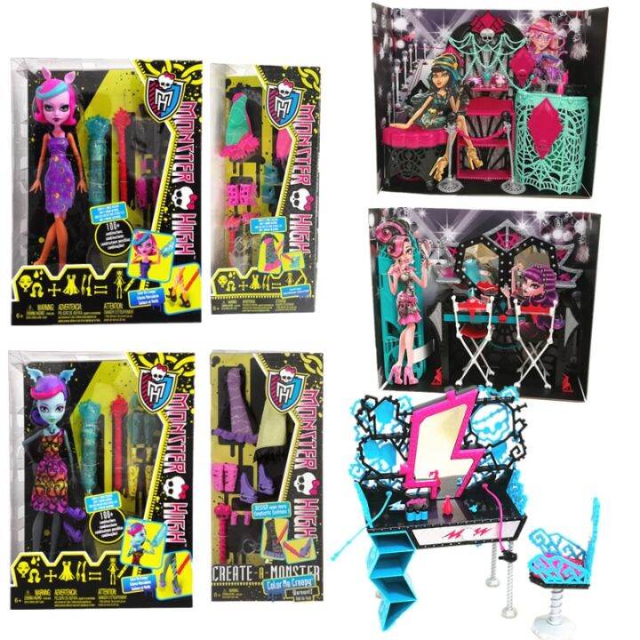 Monster High Barbie Doll Colorchanging Doll Scene Set Monster AddOn Pack Playset Children Toy