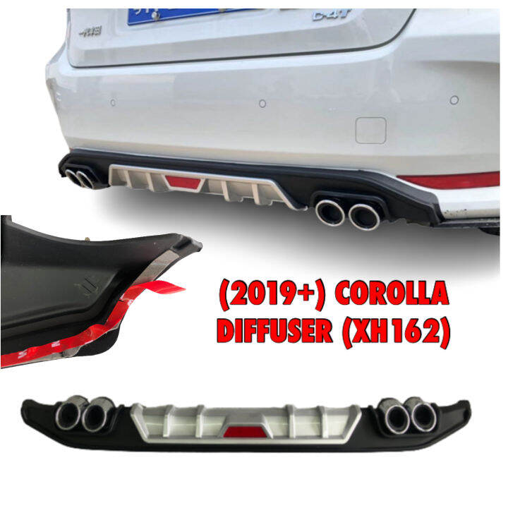 Oscpa Toyota Corolla Car Rear Bumper Diffusers Lip Spoiler Body Kits