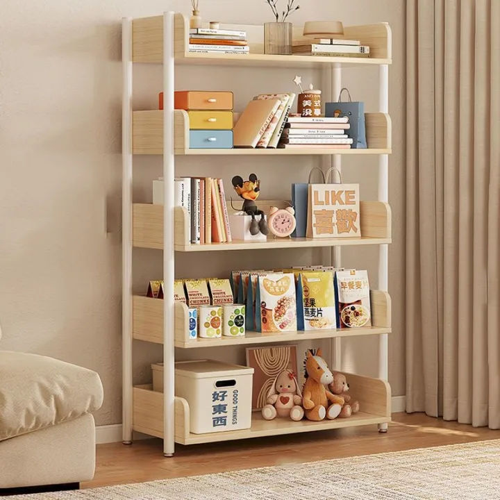 cod-bookshelf-floor-wrought-iron-living-room-storage-shelf-reading-home-bedroom-bookcase