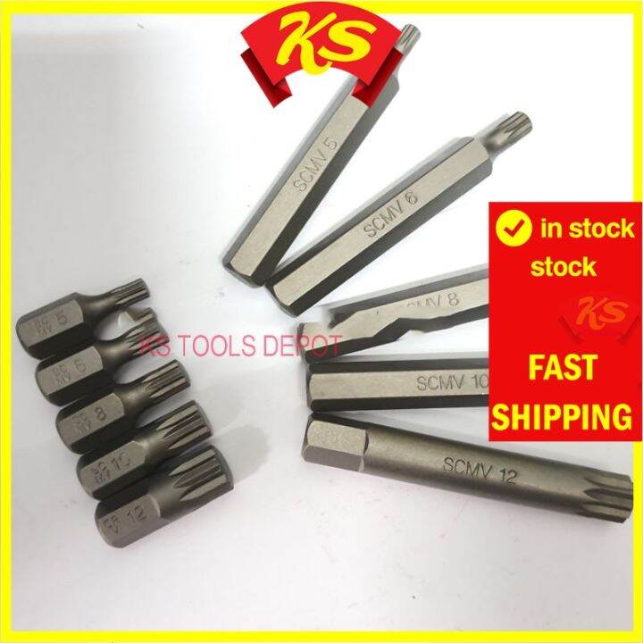 Taiwan Short 30MM Long 75MM Spline Bit Power Bit Screwdriver Bit M5 M12 Unit Price