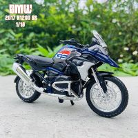 Maisto 1:18 BMW R1200GS Silvardo ได้รับอนุญาตการจำลองโมเดลมอเตอร์ไซค์อัลลอยรถของเล่น