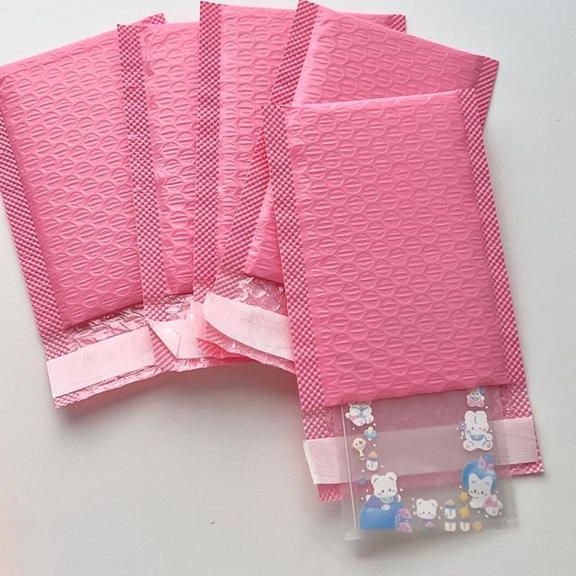 10pcs-pack-pink-purple-bubble-bag-thicked-express-package-bag-self-adhesive-courier-shipping-mailers-sticker-holder