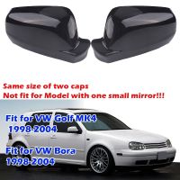 Rearview Mirror Cap Glossy Black Wing Side Mirror Cover Housing Same Size Fit For Golf 4 MK4 Bora 1998-2004 Car Accessories