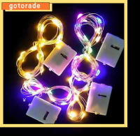 GOTORADE หน้าต่างห้องนอน ลวดทองแดง ปีใหม่ ไฟตกแต่ง LED โคมไฟพวงมาลัย นางฟ้า ไฟสตริงกลางแจ้ง