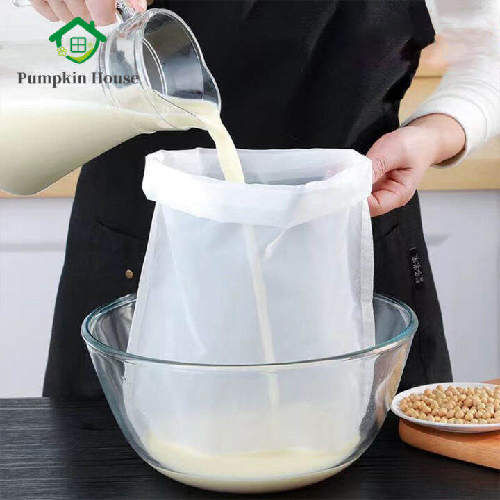 Soy Milk Filter Bag Reusable Kitchen Food Grade Nylon Filter Bags For
