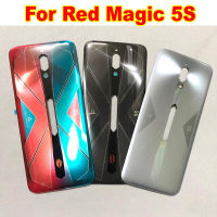 Penutup Kaca Asal Penutup Belakang Bateri untuk ZTE Nubia Red Magic 5S Perumahan Pintu Belakang Kes Denggantian Shell Efon Pelekat