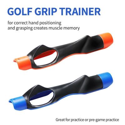 ◑ Golf Grip Trainer Attachment Outdoor Golf Swing Trainer Beginner Gesture Alignment Training Aids Correct Training Grip Aid