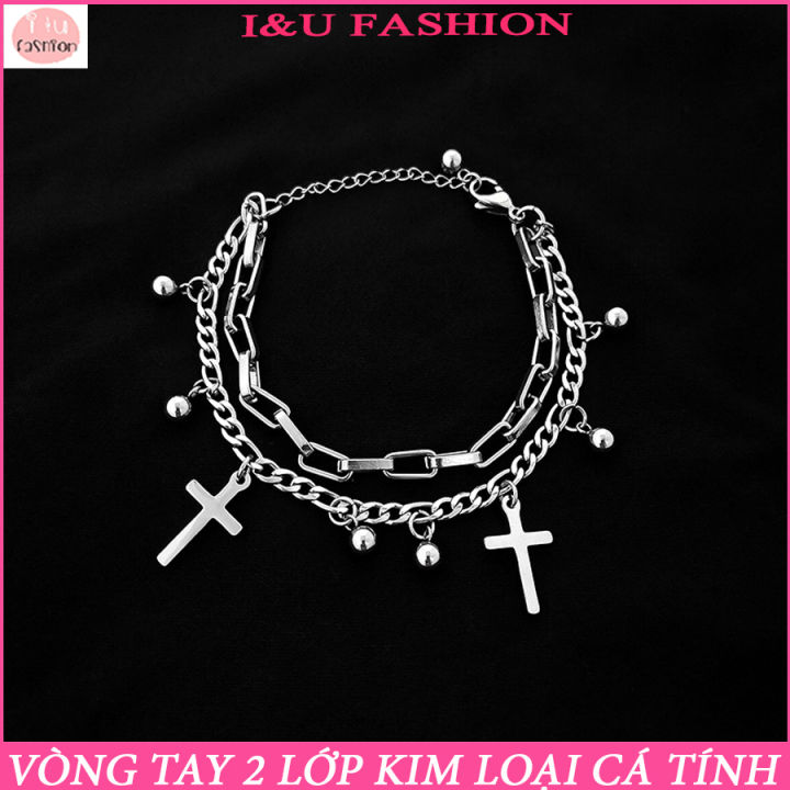 Vòng tay lắc tay UNISEX Nam Nữ 2 lớp gắn chữ thập và viên bi tròn - trang sức nam nữ 2024: Khám phá sự tươi mới của thế giới trang sức thời trang nam nữ với chiếc vòng tay lắc tay đầy phong cách này. Với hai lớp độc đáo của chữ thập và viên bi tròn, chiếc vòng tay này sẽ làm cho bạn nổi bật hơn trong bất kỳ sự kiện nào. Hãy cùng tận hưởng sự sang trọng với sự kết hợp tuyệt vời này!