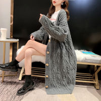 H.SA Women Long Sweater Coat Maxi Long Knit Jackets 2020 Button up Oversized Twisted Sweater Coat Large Knit Sweater Winter Tops