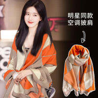 Geometry Printed Elegant Korean Scarves Cashmere New Long Scarf Luxury Fashion Womens 2023 Jacquard New Thick Scarf Two-colors Printed Versatile Double-sided Soft Autumn Winter Warm Shawl 1