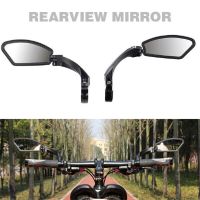 Universal Bicycle Rearview Mirror Adjustable Rotate Wide-Angle Cycling Handlebar Rear View Mirrors Bicycle Mirrors Accessories Nails Screws Fasteners