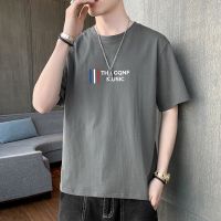 Summer hot style cotton short sleeve T-shirt men tide loose half sleeve boys quality wind round collar and a half sleeve T-shirt --ntx230801⊙