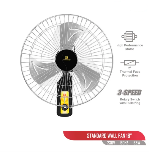 YMS Wall Fan Without Remote Control 16inches Standard Fan Lazada PH