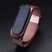 Metal Miband Bracelet Wristband Strap For Xiaomi Mi Band 8 7 6 5 4 3 Stainless Steel Watchband Replacement Men Women Sport Loop