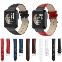 Skórzany pasek na rękę dla Xiaomi Redmi zegarek 2 Lite bransoletka z prawdziwej skóry Watchband wymienić na mi zegarek Lite inteligentny zegarek zespół