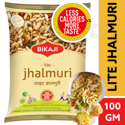 Lite Jhalmuri (Bikaji) 100g.บิคาจิ ไลท์ จิลา-มุดิ 100 กรัม.
