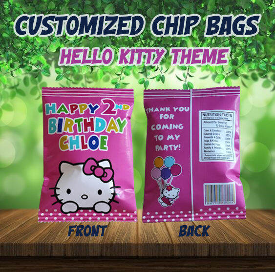 Customized Personalized Hello Kitty Chip Bags Loot Bags l Candy Bag Lazada PH