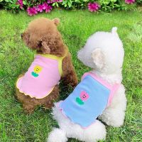 Dog Summer Clothes Thin Pet Small Dog Teddy Bichon Corgi Puppy Kitten Summer Camisole Dog Costume Dog Cartoon Printed Vest Clothing Shoes Accessories